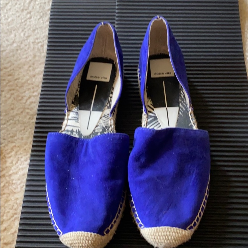 Cobalt blue suede dolce vita espadrille size 8 - Picture 4 of 4